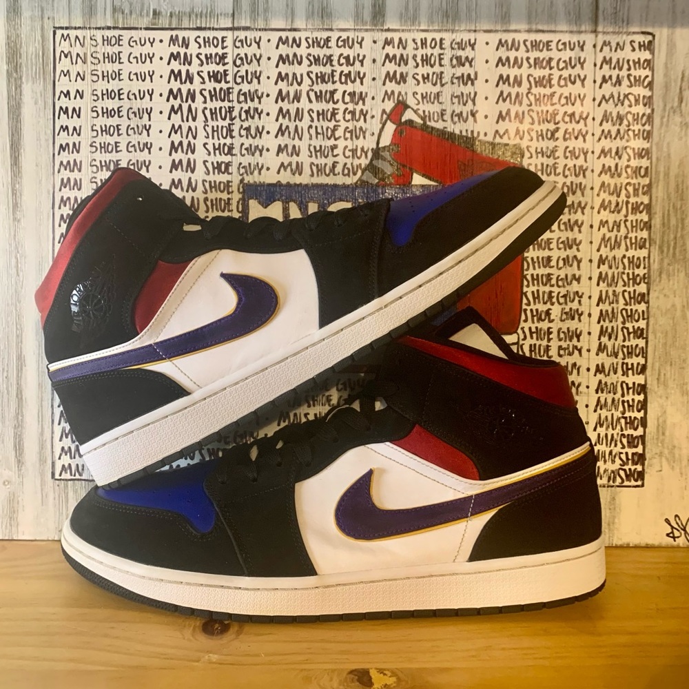 Jordan 1 Mid SE “Lakers Top 3/Rivals” men’s size 15